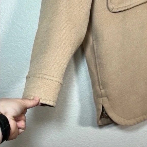 Abercrombie & Fitch Tan Button-Up Jacket Women's S - Picture 5 of 5